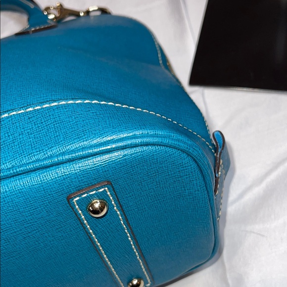 Dooney & Bourke Blue Satchel Bag - Picture 6 of 11